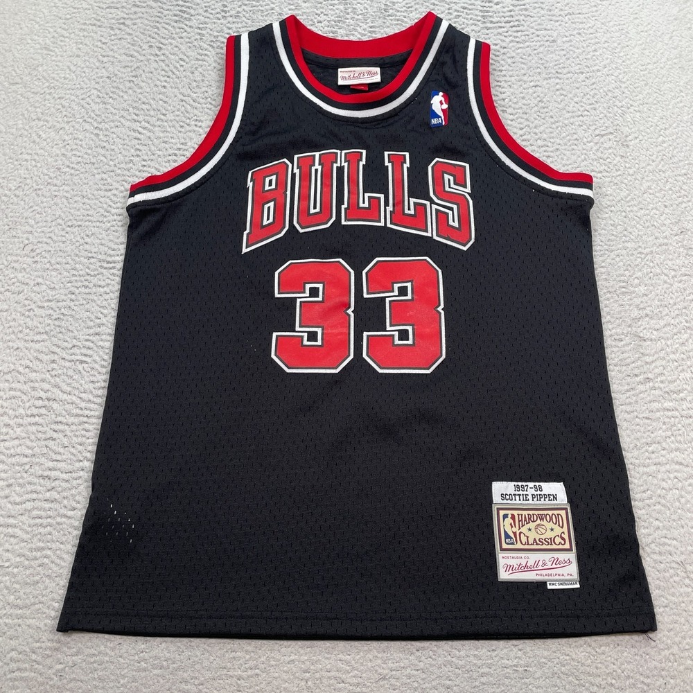 Mitchell Ness Hardwood Classics Chicago Bulls #33 Pippen Jersey Boys Large 14/16